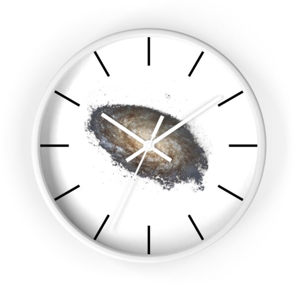 Wall Clock in Wood Frame With Line Indicator for Time