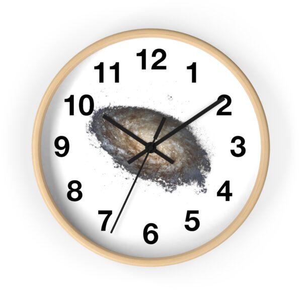 Wall Clock in Wood Frame With Numbers