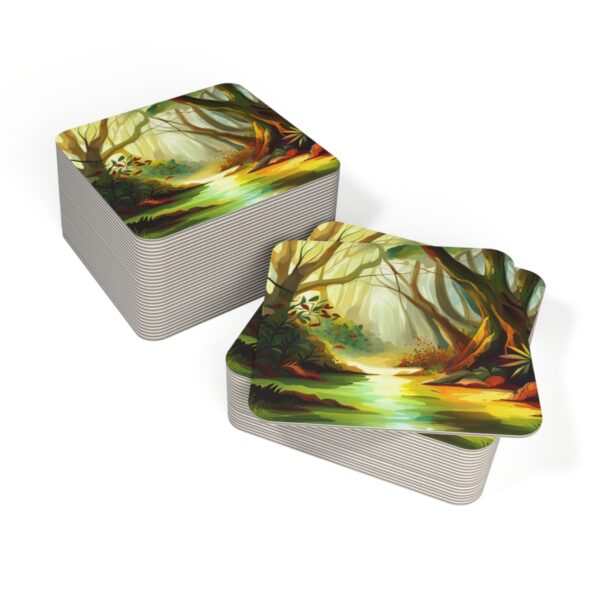 Hardboard Coasters with 50-point pulp board (50, 100 pcs)