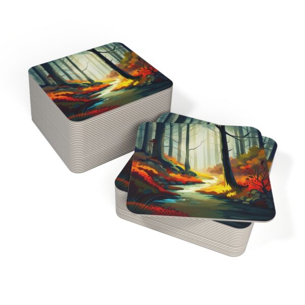 Hardboard Coasters with 50-point pulp board (50, 100 pcs)