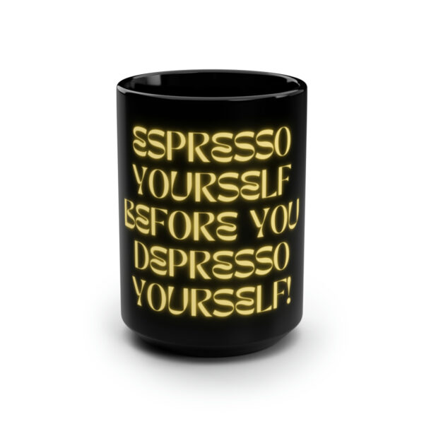 Black Ceramic Coffee Mug, 15oz